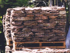 Pennsylvania Fieldstone in red/brown/grey
