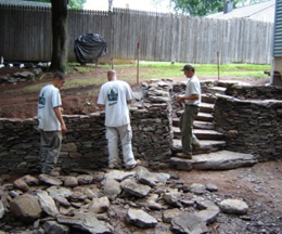 Ali's Nursery has professional landsapers who can install walls, walkways, and patios.